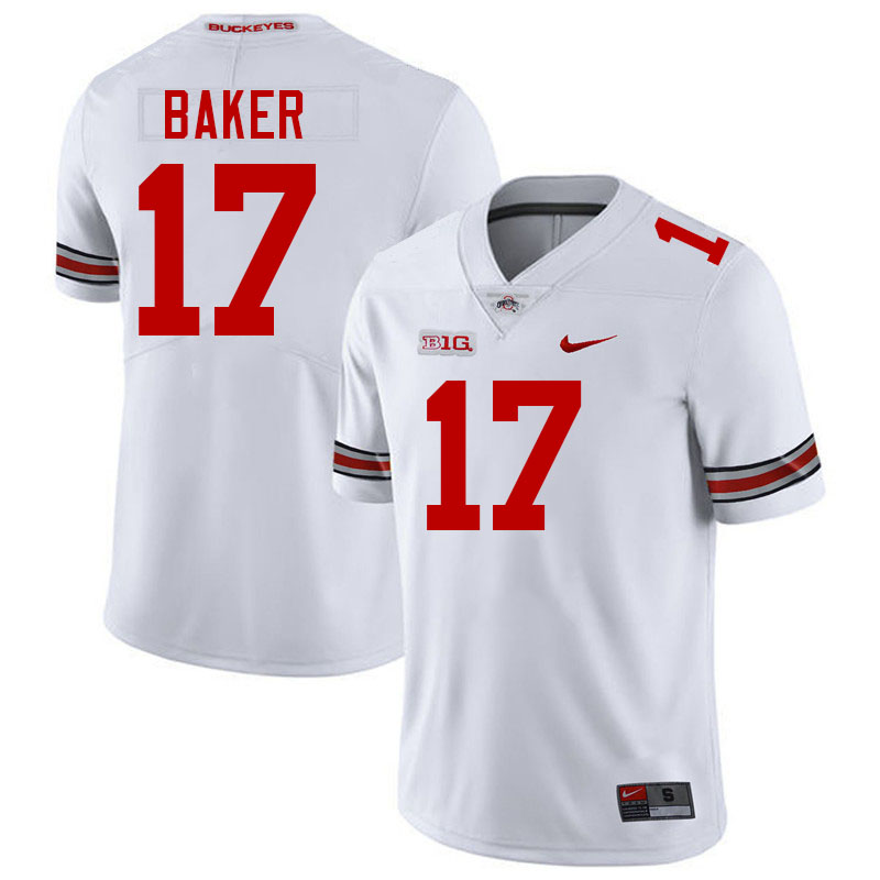 Jerome Baker Ohio State Buckeyes Jersey College Football Uniforms-White